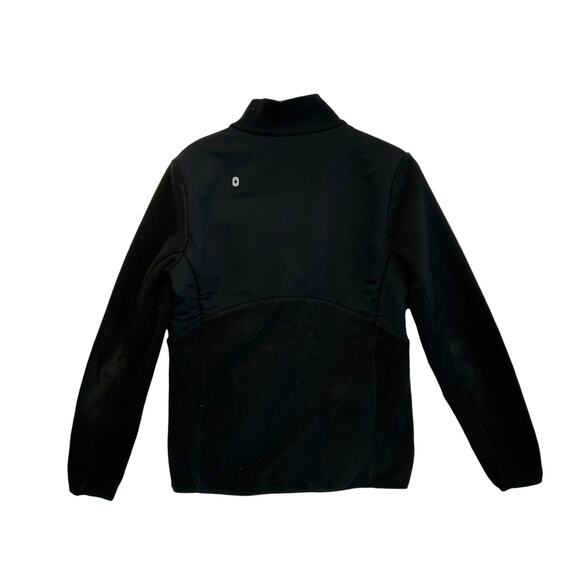 FIGS On-Shift Fleece Jacket Women's Sz XS Black Full Zip Cozy Healthcare Chic - Picture 3 of 6